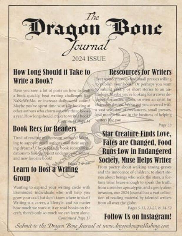 

The Dragon Bone Journal 2024 Issue By Stock, Effie Joe - Paperback