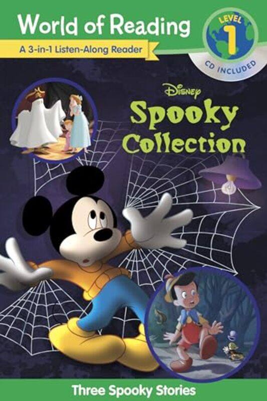 

World Of Reading Disneys Spooky Collection 3In1 Listenalong Reader Level 1 Reader 3 Scary Sto By Disney Book Group - Disney Storybook Art Team -Paperb