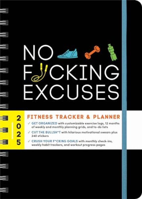 

2025 No F*cking Excuses Fitness Tracker by Sourcebooks -Other Book Format