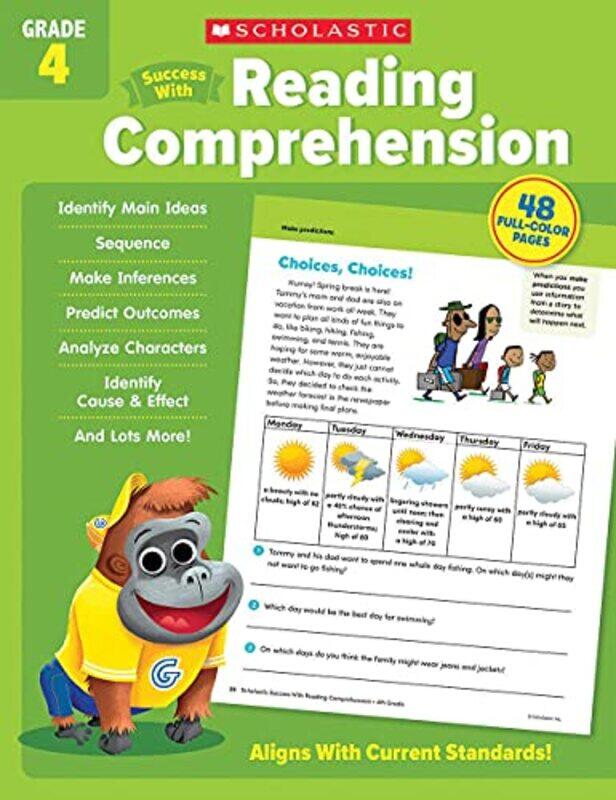 

Scholastic Success With Reading Comprehension Grade 4 By Scholastic Teaching Resources Paperback