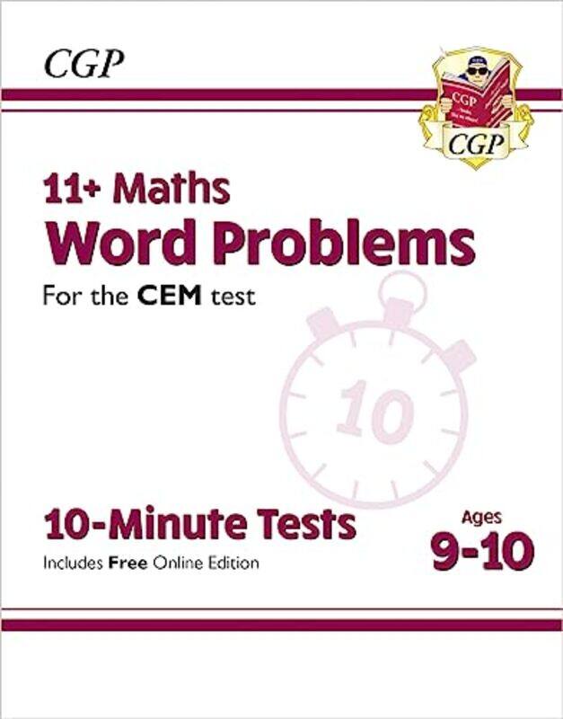 

11+ Cem 10Minute Tests Maths Word Problems Ages 910 With Online Edition By Books, CGP - Books, CGP Paperback