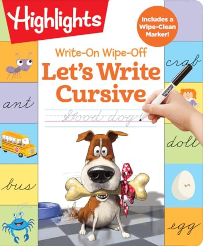 Write-On Wipe-Off: Let'S Write Cursive By Highlights Paperback