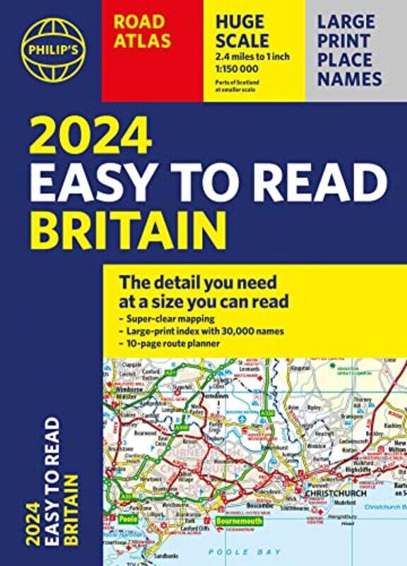 

2024 Philips Easy to Read Britain Road Atlas by Philips Maps-Paperback