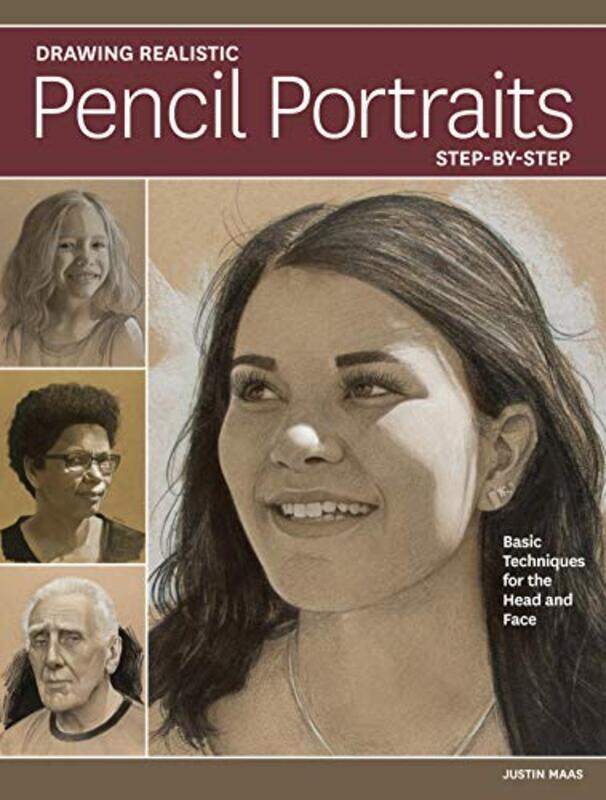 

Drawing Realistic Pencil Portraits Step by Step: Basic Techniques for the Head and Face , Paperback by Maas, Justin