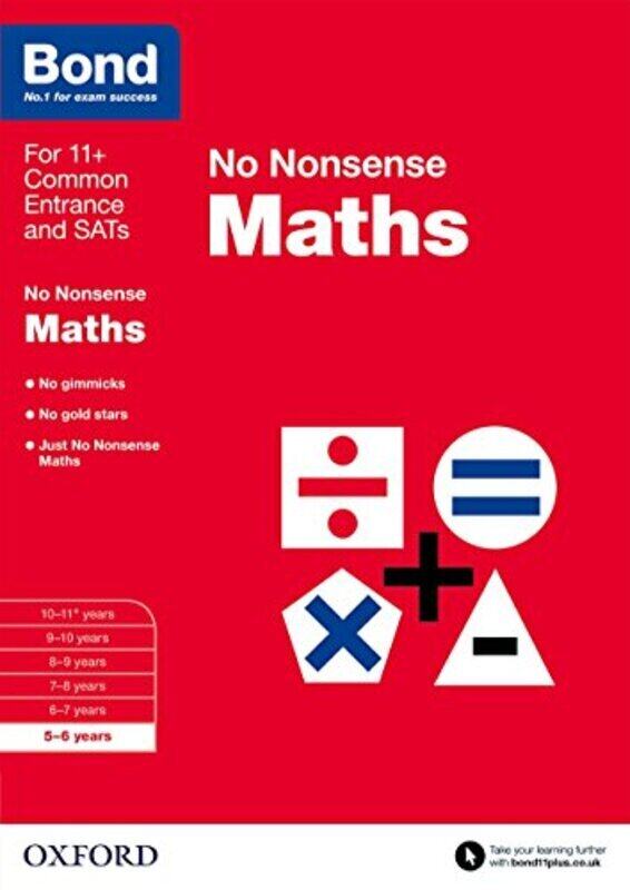 

Bond: Maths: No Nonsense: 5-6 years,Paperback by Lindsay, Sarah - Bond 11+