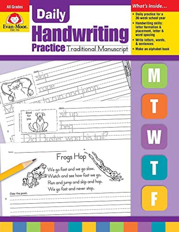 

Daily Handwriting Practice: Traditional Manuscript, Kindergarten - Grade 6 Teacher Edition , Paperback by Evan-Moor Corporation