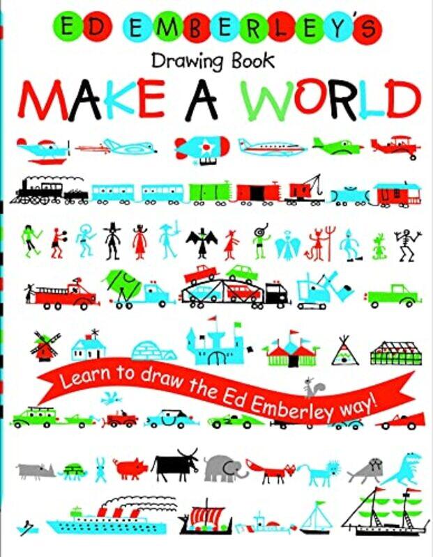 

Ed Emberleys Drawing Book Make A World by Ed Emberley-Paperback