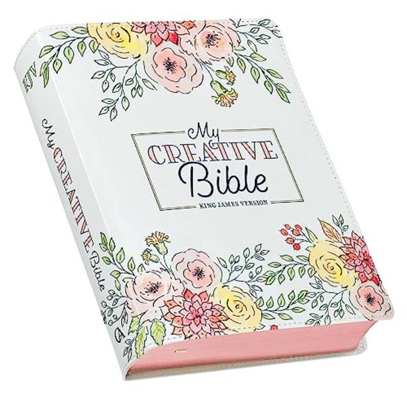 

Kjv Holy Bible My Creative Bible Faux Leather Flexible Cover Ribbon Marker King James Version by Christian Art Gifts , Paperback