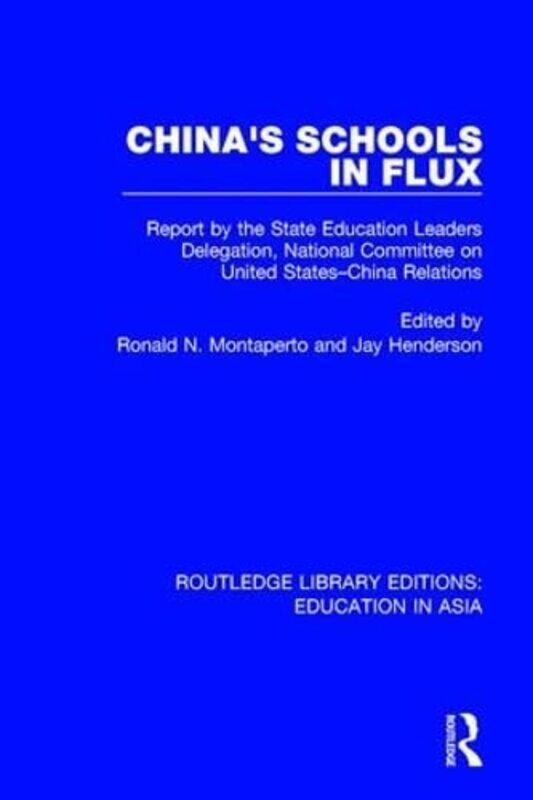 

Chinas Schools in Flux by Youna American University of Paris France Kim-Hardcover