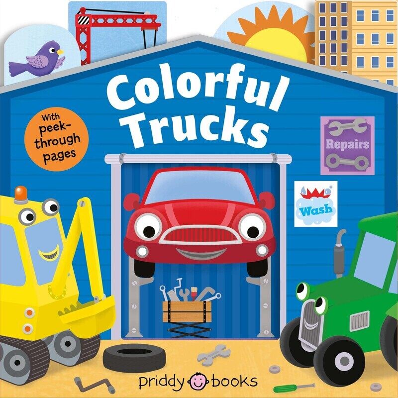 

Tiny Tots Peep-Through: Colorful Trucks, Board Book, By: Roger Priddy