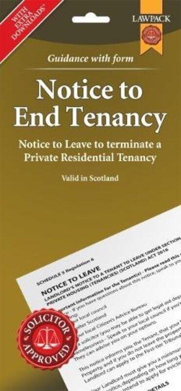 

Notice to End Tenancy in Scotland by T C Young Solicitors-Paperback