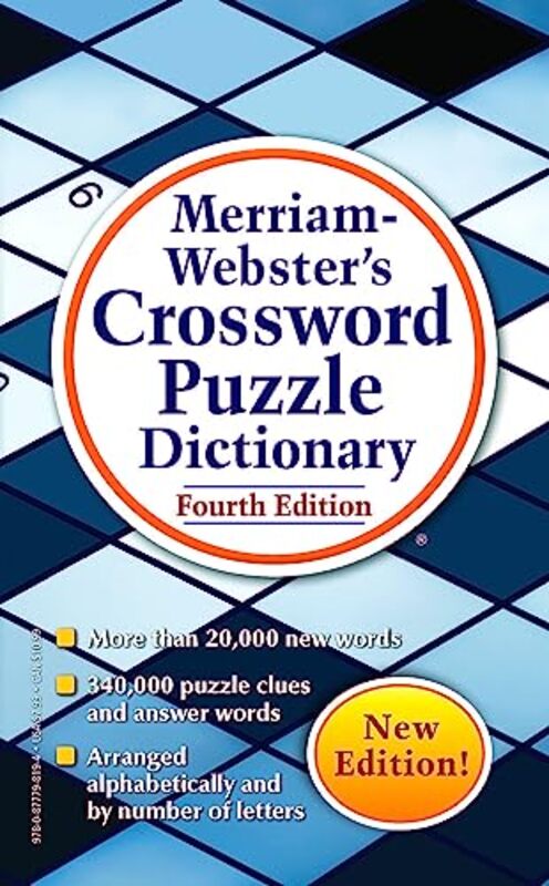 Merriam Websters Crossword Puzzle Dictionary Merriam-Webster Inc. Paperback