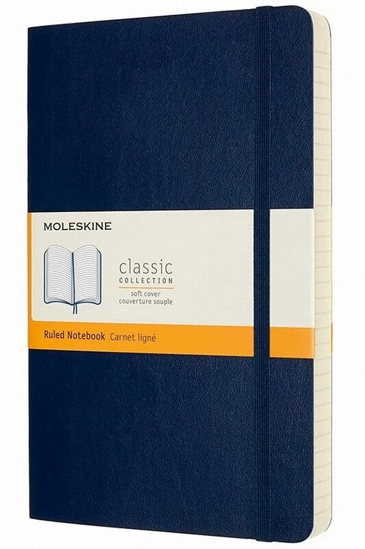 

Moleskine Expanded Large Ruled Softcover Notebook Sapphire Blue by Moleskine..Paperback