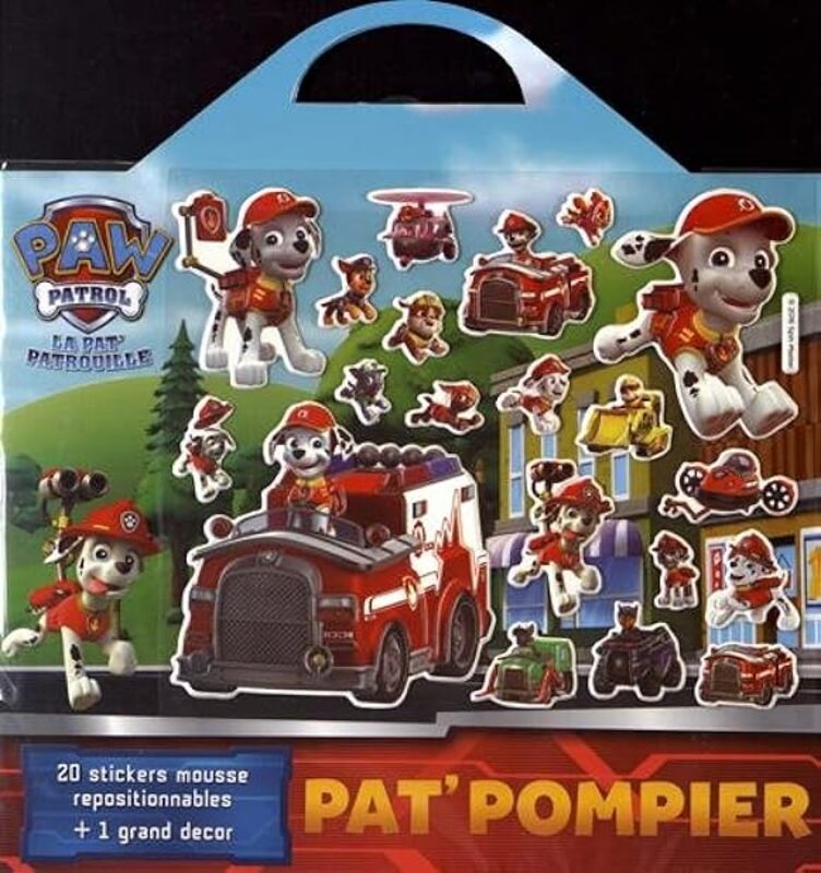 Pat Pompiers Plus De 20 Stickers Repositionnables by  Paperback