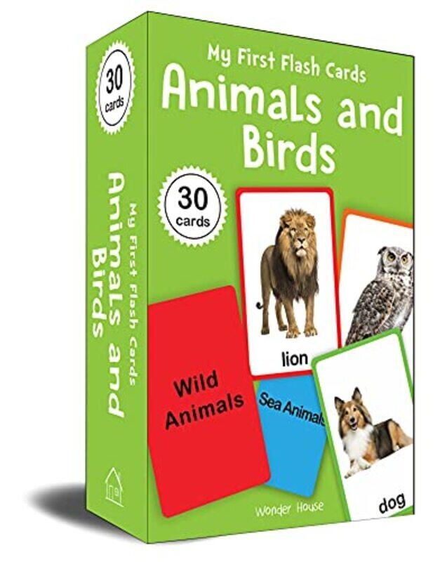 

My First Flash Cards Animal And Birds : 30 Early Learning Flash Cards For Kids , Paperback by Wonder House Books