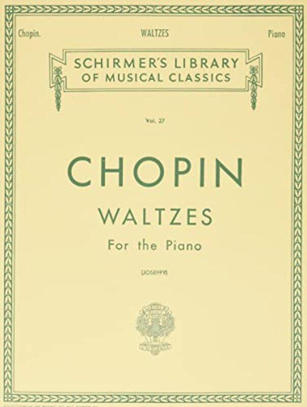 

Chopin Waltzes For The Piano By Piano - Paperback