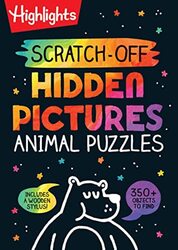 Scratch-Off Hidden Pictures Animal Puzzles , Paperback by Highlights