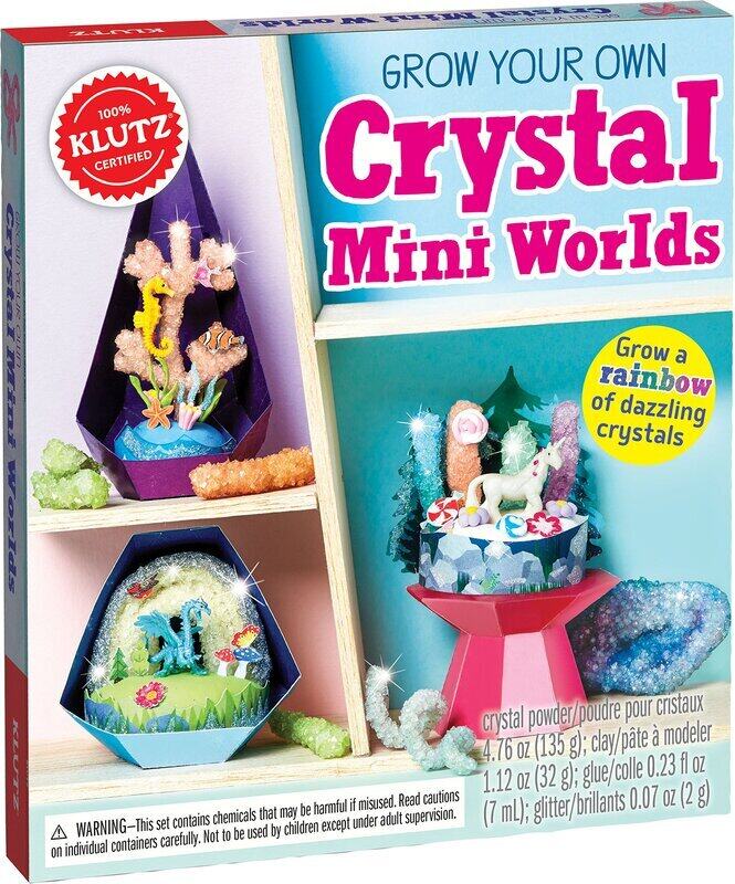 

Grow Your Own Crystal Mini Worlds, Hardcover Book, By: Klutz