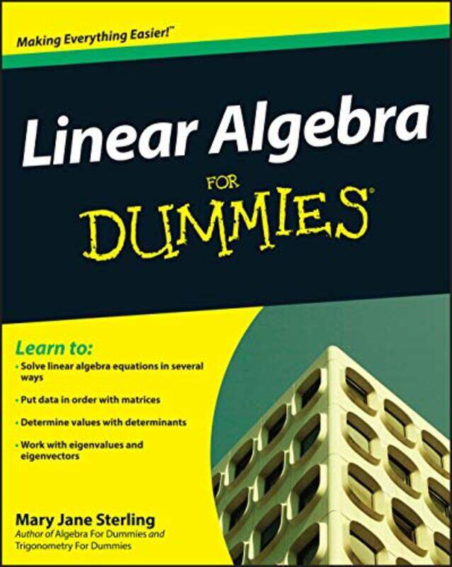 

Linear Algebra For Dummies by Mary Jane Bradley University, Peoria, IL Sterling-Paperback
