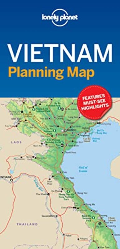 Lonely Planet Vietnam Planning Map,Paperback by Lonely Planet