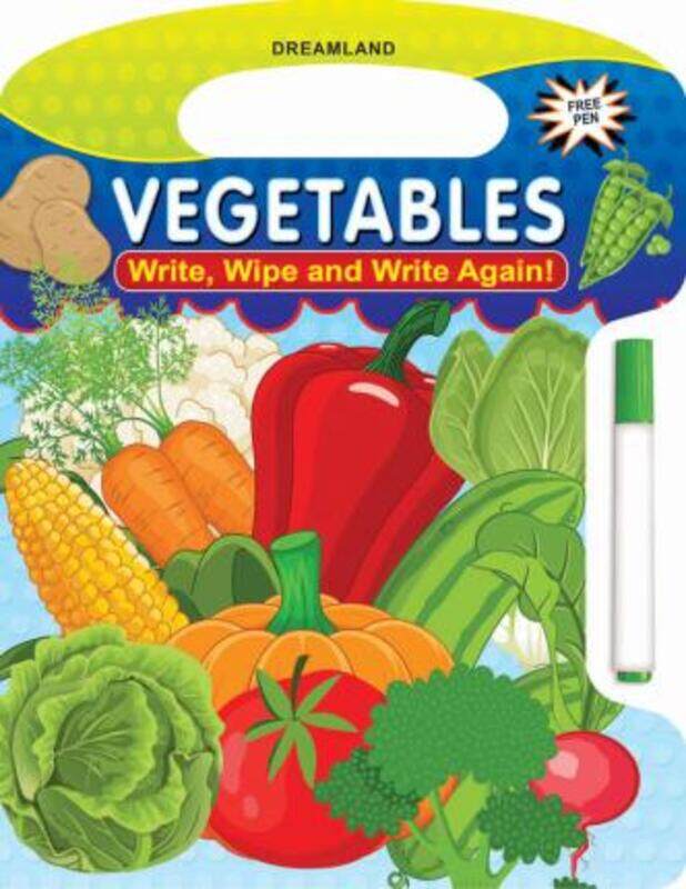 

Write and Wipe Book - Vegetables.paperback,By :Dreamland Publications