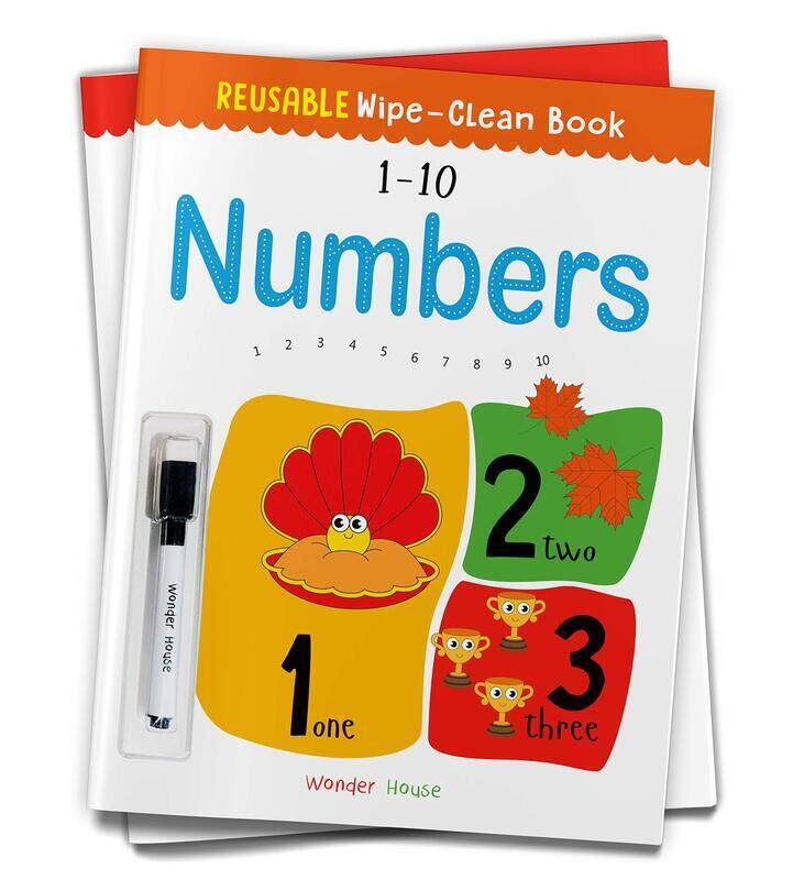 

Reusable Wipe And Clean Book 1-10 Numbers: Write And Practice Numbers (1-10), Paperback Book, By: Wonder House Books