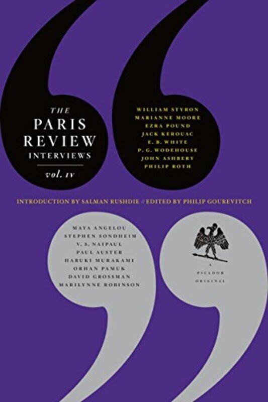 

Paris Review Interviews Iv By Rushdie, Salman - Paperback