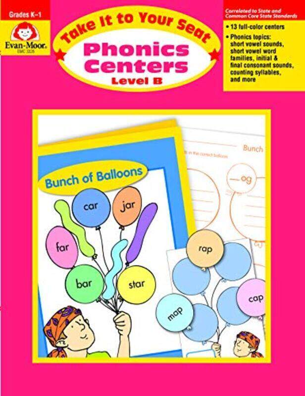 

Phonics Centers Level B: EMC 3328, Paperback Book, By: Evan-Moor Educational Publishers