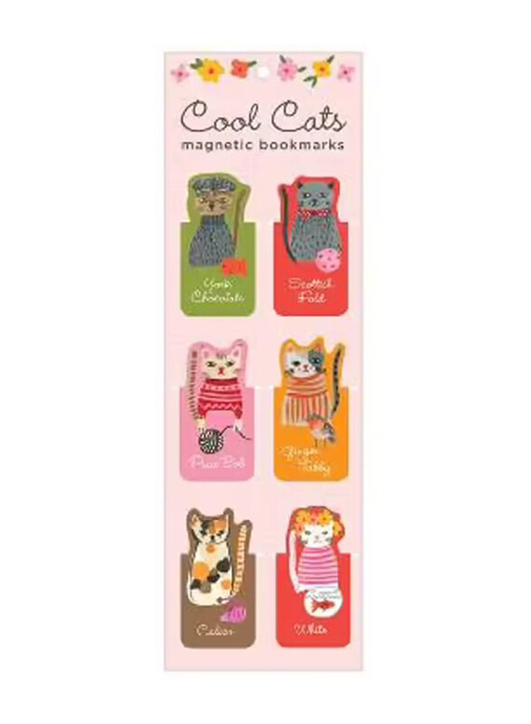 

Cool Cats Magnetic Bookmarks, By: Galison