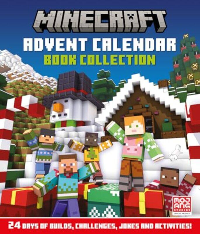 

Minecraft Advent Calendar Book Collection 24 Days Of Builds Challenges Jokes And Activities by Mojang Ab - Hardcover