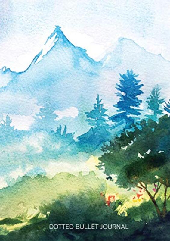 Watercolor Hillside - Dotted Bullet Journal: Medium A5 - 5.83X8.27,Paperback,By:Blank Classic