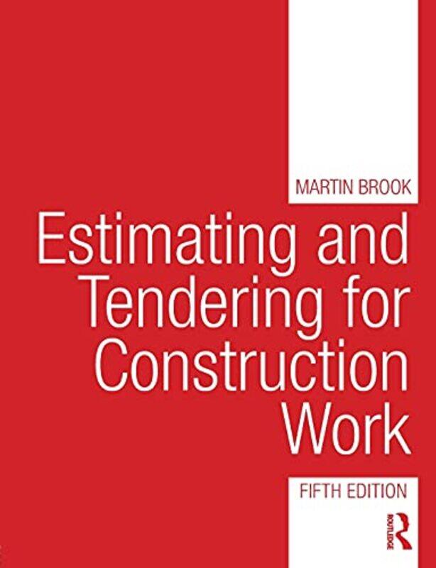 

Estimating and Tendering for Construction Work by Martin Carillion Plc, UK Brook-Paperback