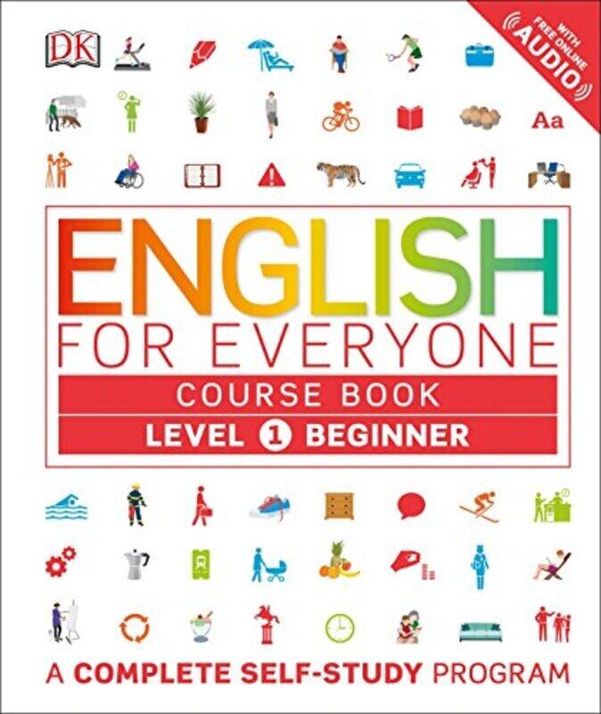 

English for Everyone: Level 1: Beginner, Course Book: A Complete Self-Study Program , Hardcover by DK