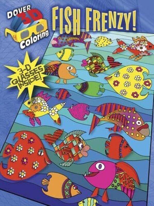 

3D Coloring Book Fish Frenzy by Baker Baker-Paperback