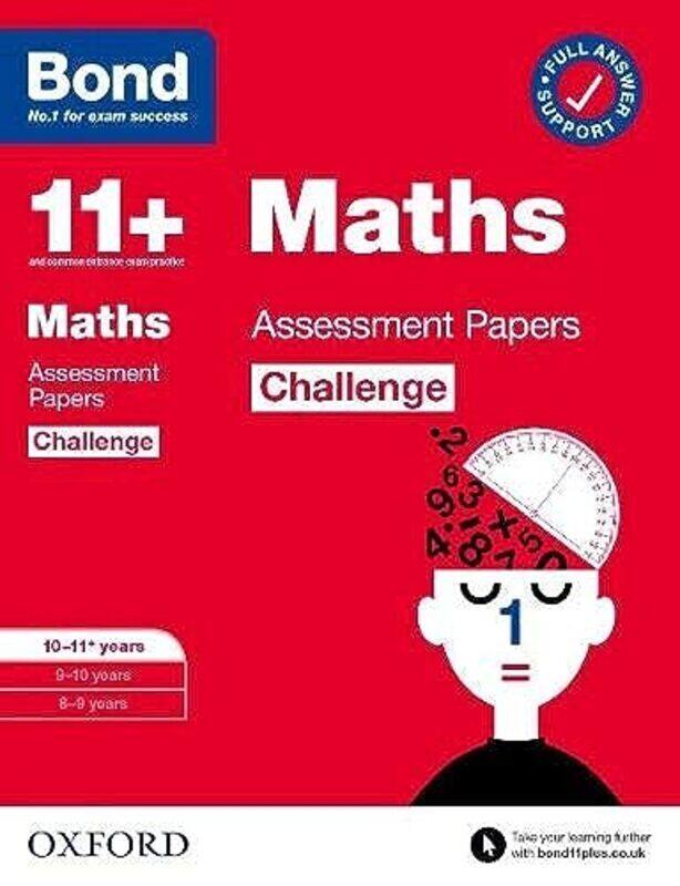 

Bond 11+: Bond 11+ Maths Challenge Assessment Papers 10-11 years,Paperback by Broadbent, Paul - Bond 11+