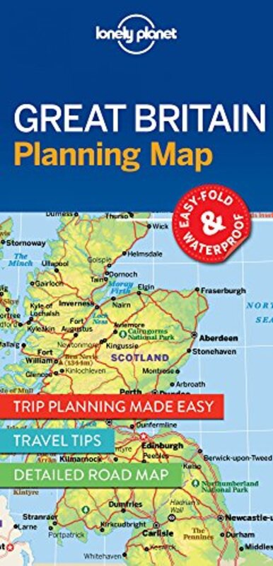 Lonely Planet Great Britain Planning Map By Lonely Planet Paperback