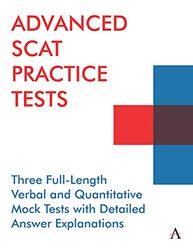 Advanced SCAT Practice Tests: Three Full-Length Verbal and Quantitative Mock Tests with Detailed Ans,Paperback by Press, Anthem - Learning, Accel