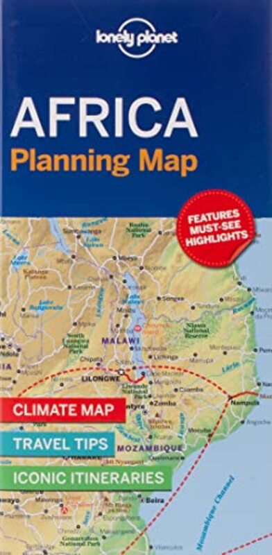 Lonely Planet Africa Planning Map,Paperback by Lonely Planet - Lonely Planet
