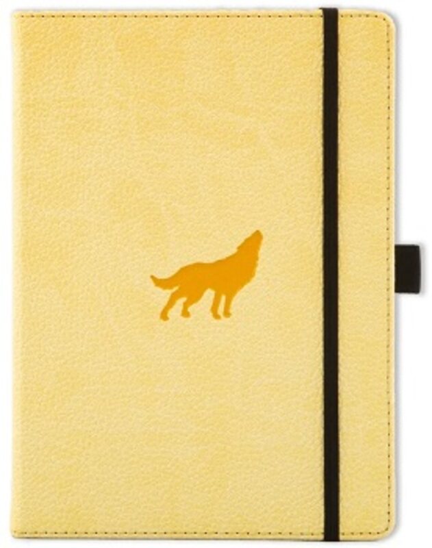 

Dingbats Wildlife A5 Cream Wolf Notebook Plain Wildlife Hardcover