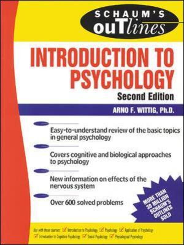 Schaum's Outline of Introduction to Psychology.paperback,By :Arno Wittig
