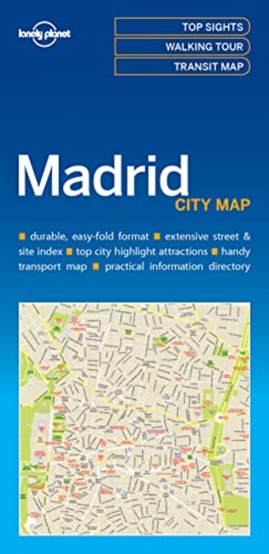 Lonely Planet Madrid City Map,Paperback by Lonely Planet