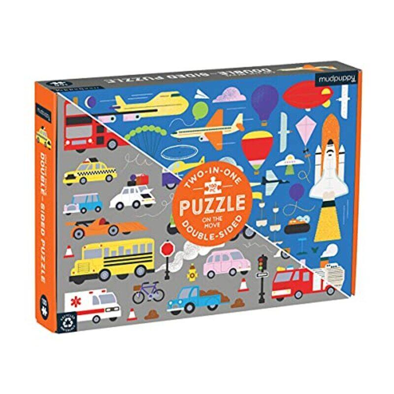 

On the Move 100 Piece DoubleSided Puzzle by Mudpuppy Paperback