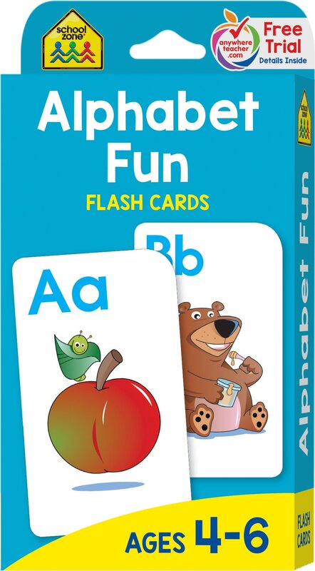 Alphabet Fun Flash Cards, Paperback Book, By: School Zone Publishing