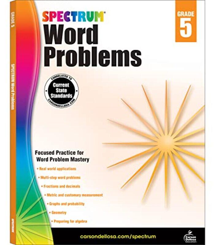 

Spectrum Word Problems Grade 5 By Spectrum Paperback