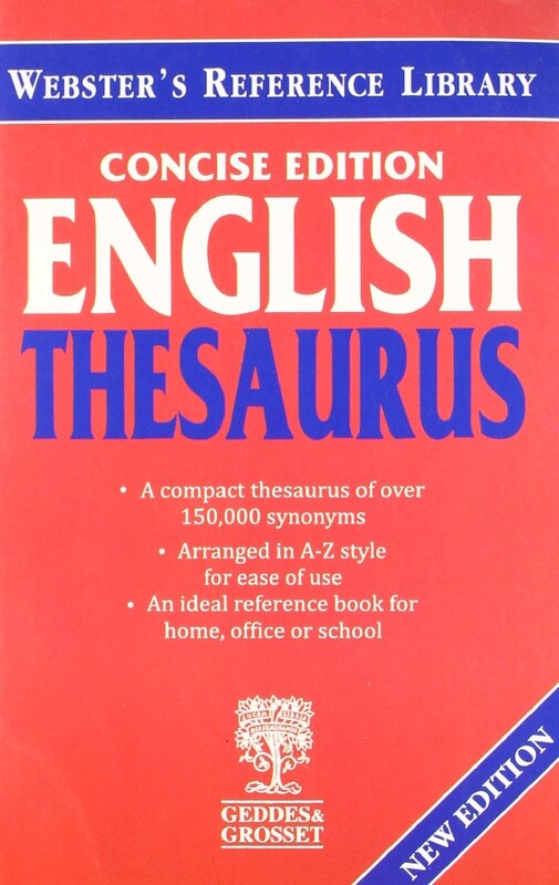 Webster's English Thesaurus: Concise Edition, Paperback Book, By: Parragon