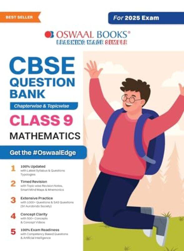 

Cbse Question Bank Chapterwise And Topicwise Solved Papers Class 9 Mathematics For Exam 202425, Paperback by Oswaal Editorial Board