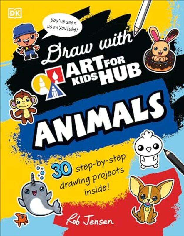 

Draw With Art For Kids Hub Animals By Art For Kids Hub - Jensen, Rob -Paperback