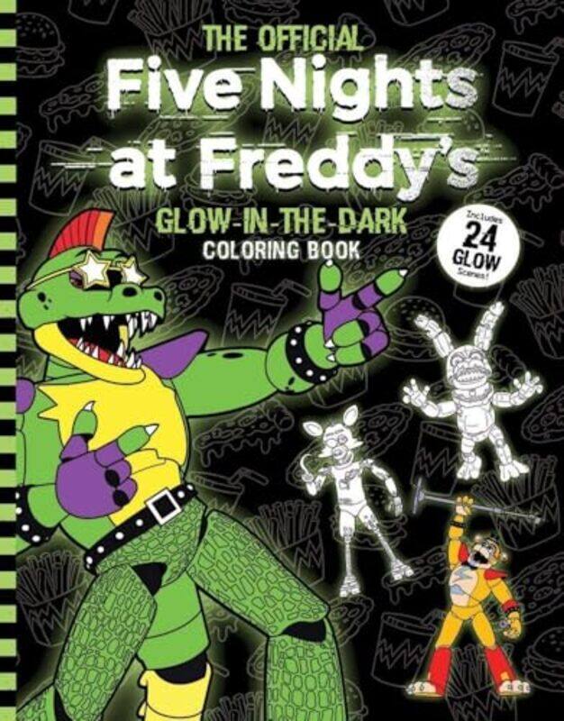 

Five Nights At Freddys Glow In The Dark Coloring Book By Scott -Paperback