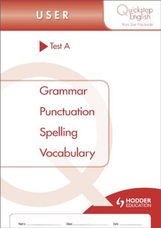 

Quickstep English Test A User Stage by Jeremy Naydler-Paperback