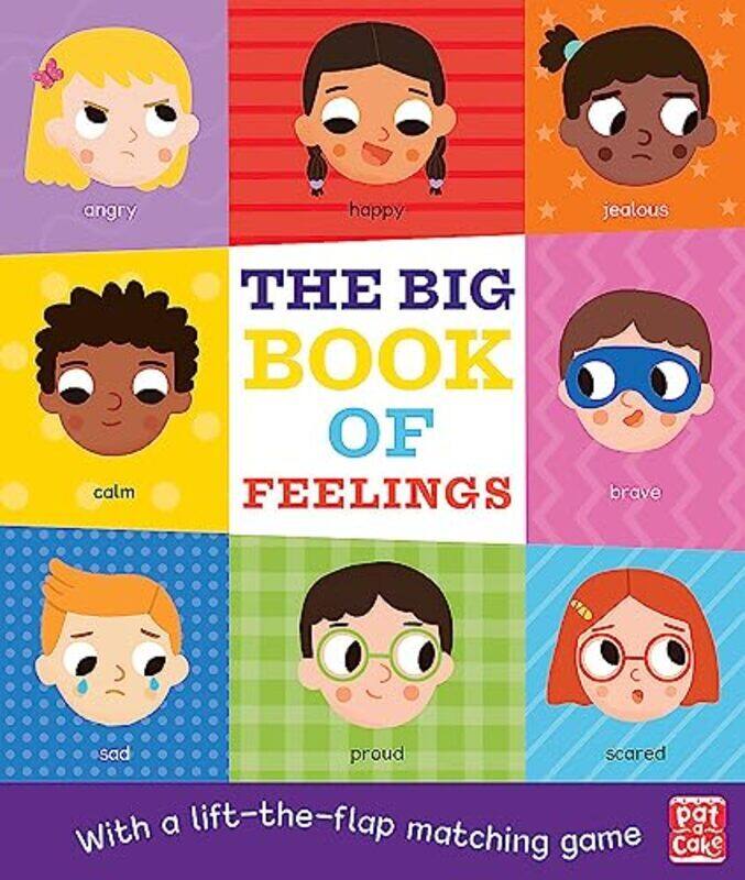 

The Big Book of Feelings: A board book with a lift-the-flap matching game , Paperback by Pat-a-Cake